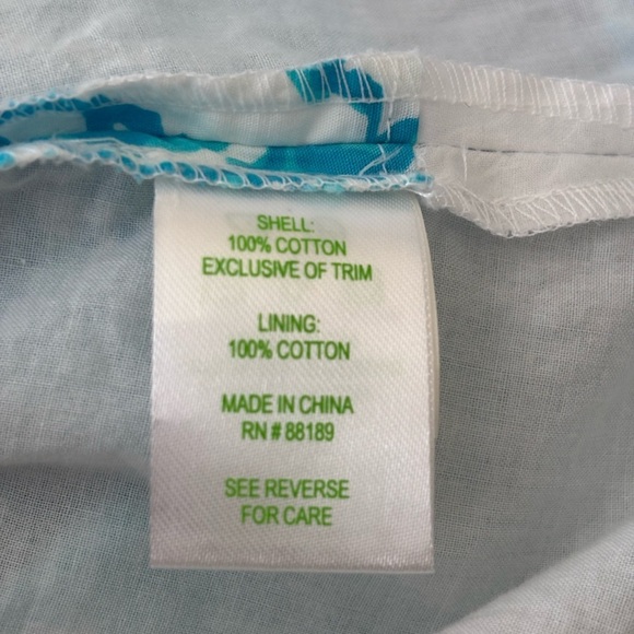 Lilly Pulitzer Ollie Fit and Flare Dress in Shorely Blue Sheer Panels Size 0 - Picture 5 of 6